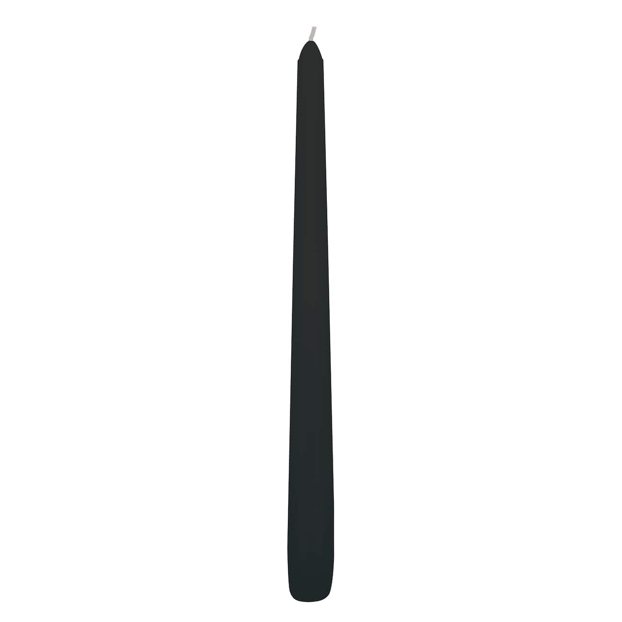 48 Pack: 10&#x22; Black Taper Candle by Ashland&#xAE;